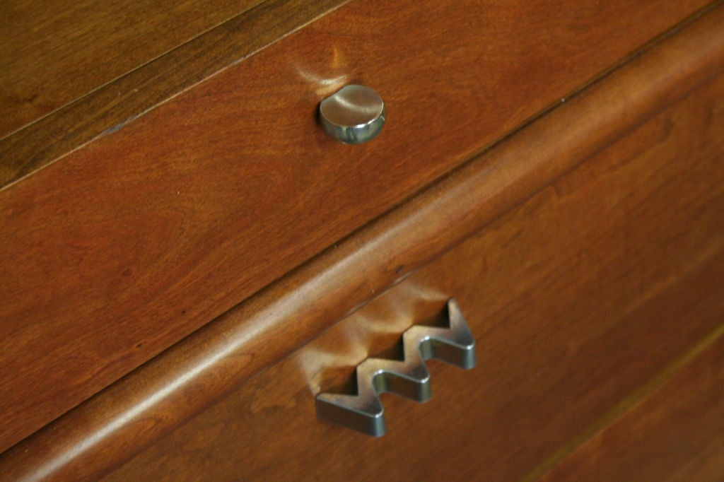 Unique Twelve Drawer Bubinga Wood Dresser by Martinsville. 2