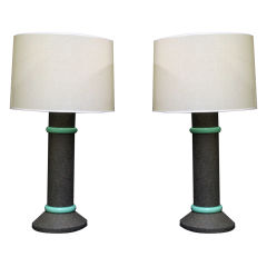 A Pair of Memphis Inspired Table Lamps