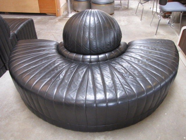 Huge Modular Leather Sectional by Roche  Bobois 1