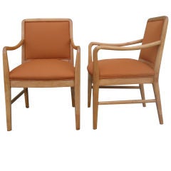 Vintage A Pair of Solid Maple Visitor Chairs