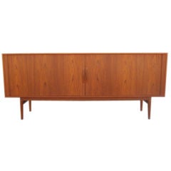 Teak Tambour door Sideboard