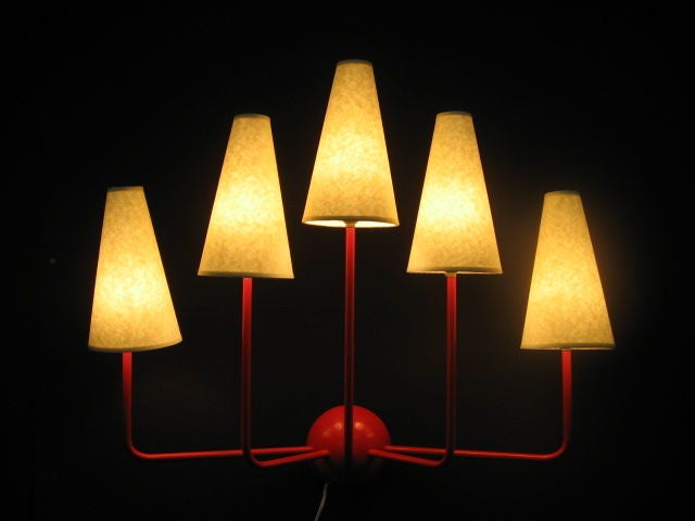 Mid-20th Century Pair of Sconces after Jean Royere
