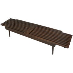 Walnut Slat extendable Coffee Table