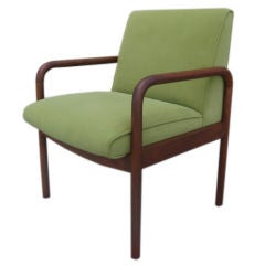 Vintage Solid Mahogany 1960s Arm Chair