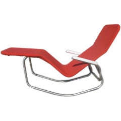 Mid-Century Barwa Chaise by Edgar Bartolucci & John Waldheim