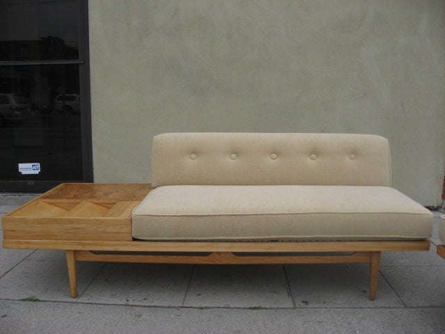 American Large Two Piece Floating Sectional On Bird Eyes Maple Frame