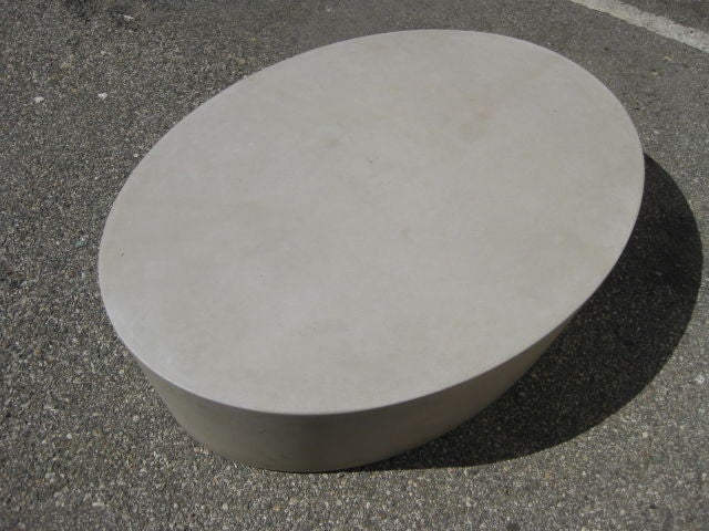 ivory cement coffee table