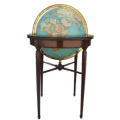 An Illuminated Floor Globe
