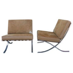 A Pair of Barcelona Chairs