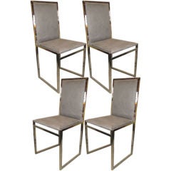A Set of 4 Dining chairs by Mobilier International