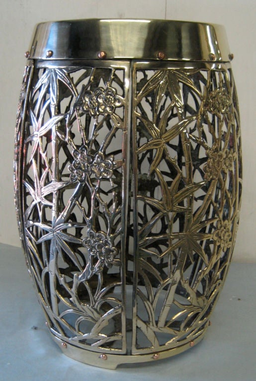 Pierced Brass Garden Seat