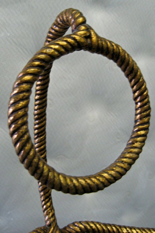 Gilt Rope and Tassel Robe Valet