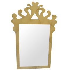 Faux Parchment Neo Chippendale Mirror