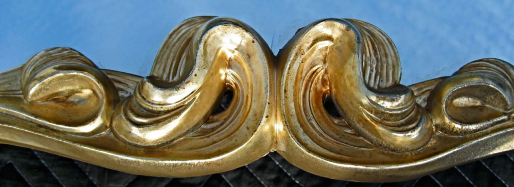 Monumental Gilt Scroll Frame Mirror