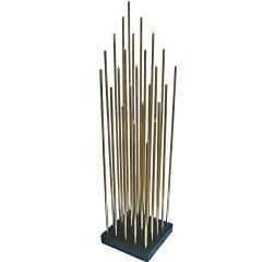 Modernist Brass Light Sculpture