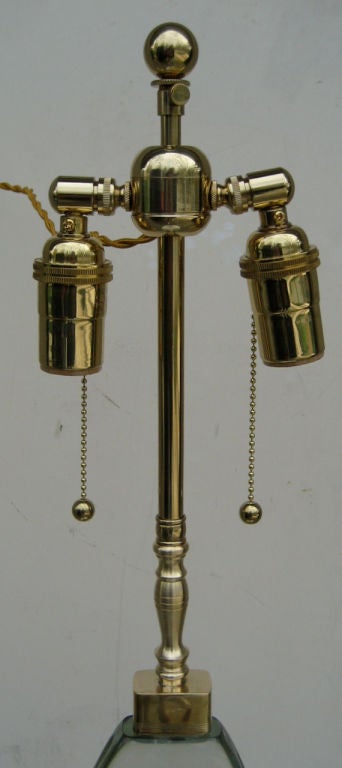 Zwei figurale Lampen aus Murano-Glas mit Gehäuse von Alfredo Barbini (Italienisch) im Angebot