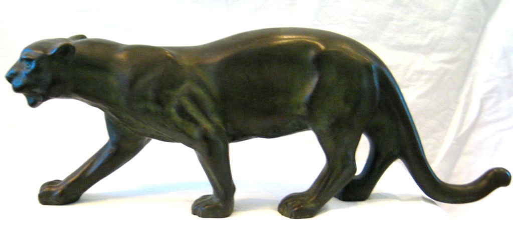 Bronze Panther Serge Zelikson 1925 For At 1stdibs Solid Patinated Bronze Panther Maquette For A Lifesize Installation By Serge Zelikson Signed