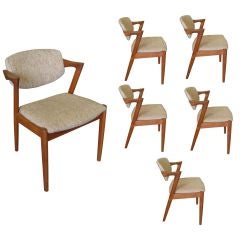 Set of Six Dining Chairs by Kai Kristiansen