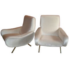 Pair of "Lady" lounge chairs by Marco Zanuso.