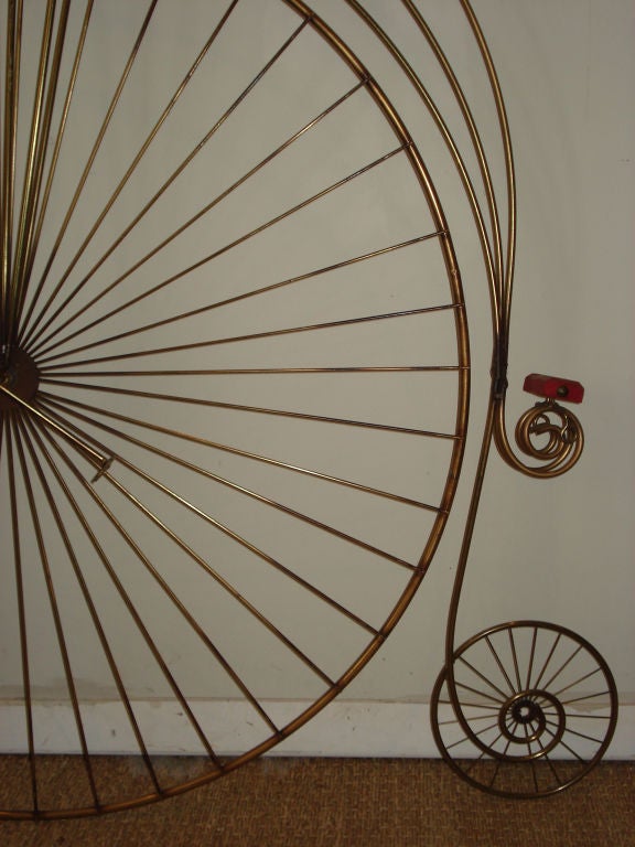 Late 20th Century Bicycle Wall Sculpture by Curtis Jere