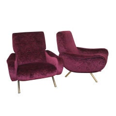 Pair of "Lady" Lounge Chairs by Marco Zanuso.