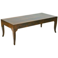 An Italian Neoclassical Style Walnut Veneer Coffee Table