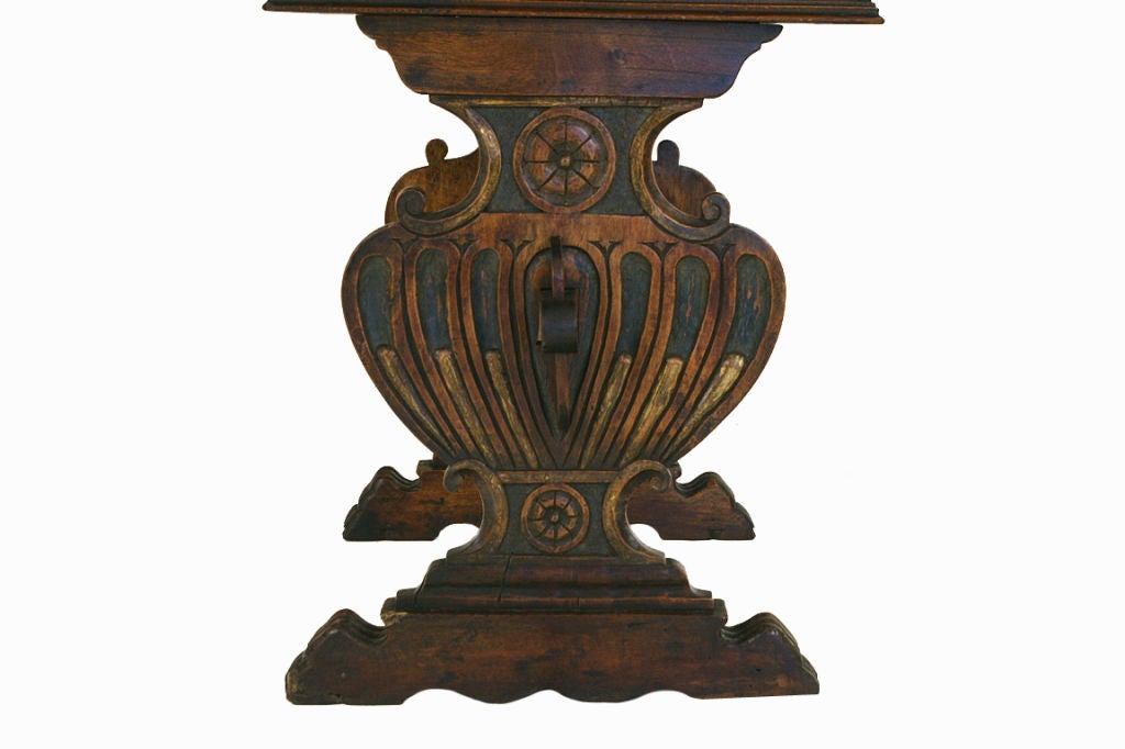 An Italian Renaissance Style Walnut One Drawer Low Table 3