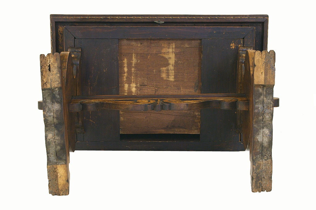 An Italian Renaissance Style Walnut One Drawer Low Table 5