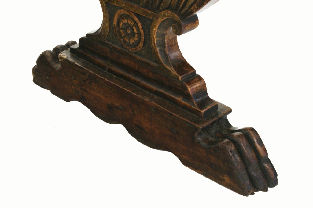 An Italian Renaissance Style Walnut One Drawer Low Table 4