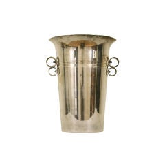 Continental Art Deco Silver Plated Wine Cooler
