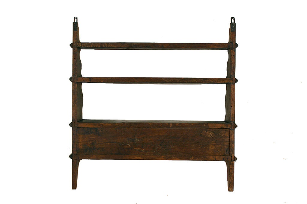 A Spanish Baroque Style Walnut Hanging Shelf at 1stDibs