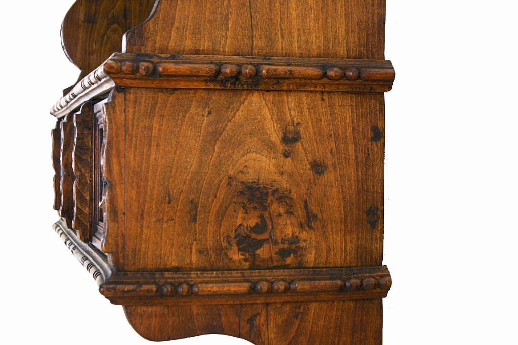 A Spanish Baroque Style Walnut Hanging Shelf at 1stDibs