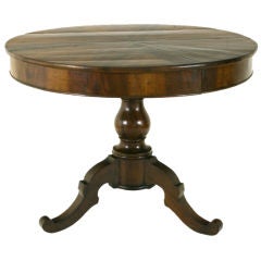 A French Louis Philippe Walnut One Drawer Center Table