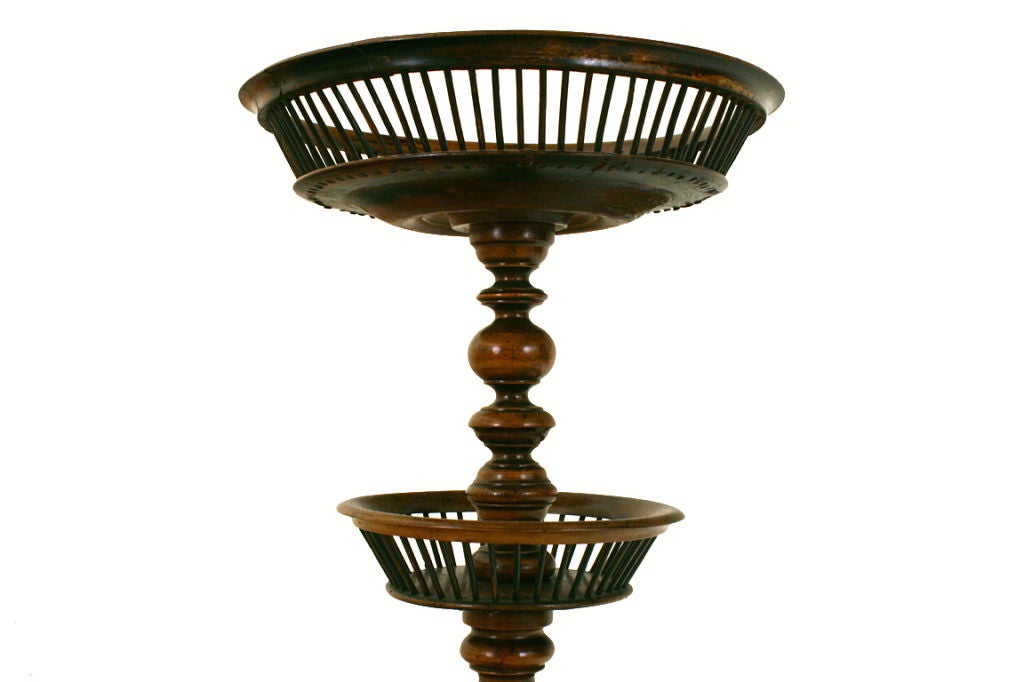 French Louis Philippe Period Walnut Sewing Stand