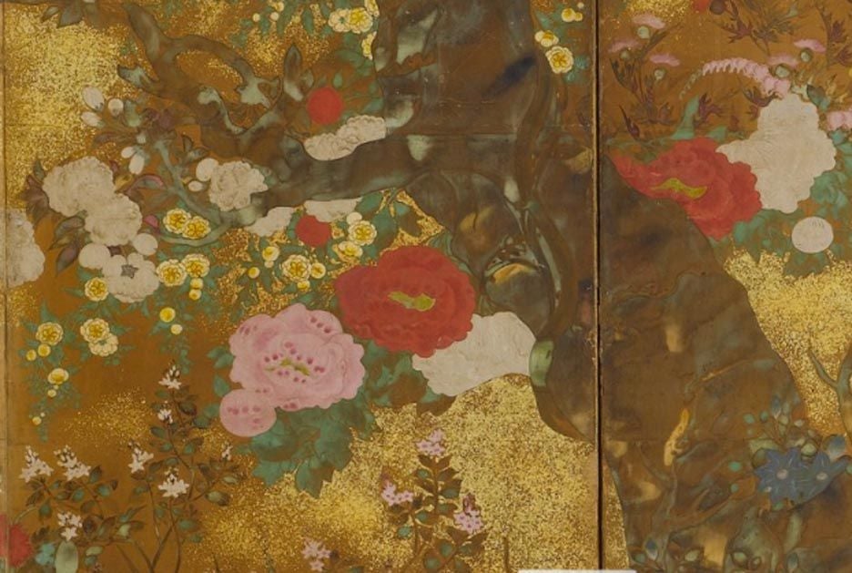 Important Pair Edo Period Six-Fold Screens, circa 1776 3