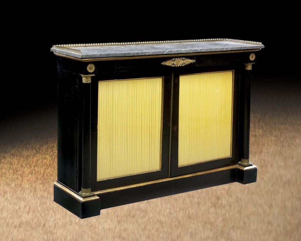 Regency Ebonized Cabinet