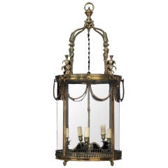 Louis XVI Style Neoclassical Ormolu Hall Lantern