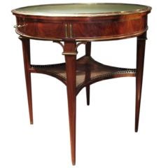 Continental Mahogany Bouillotte Table