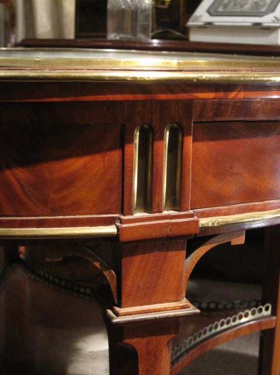 19th Century Continental Mahogany Bouillotte Table