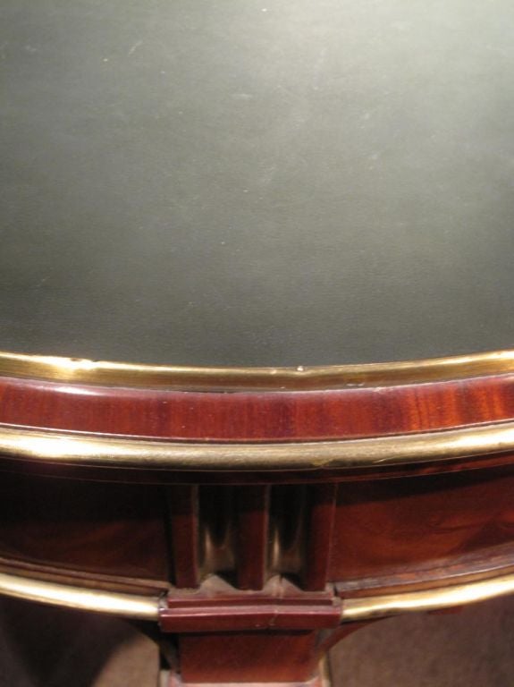 Continental Mahogany Bouillotte Table 1