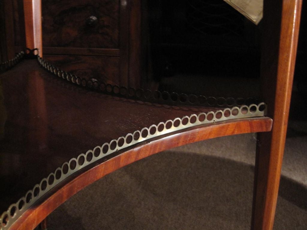 Continental Mahogany Bouillotte Table 2