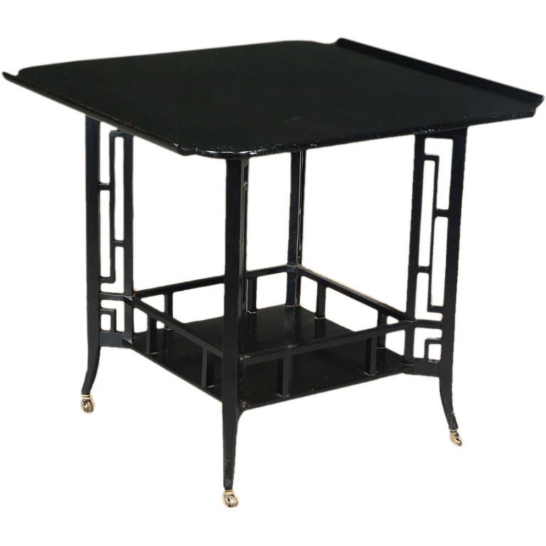 Anglo-Japanese Ebonized Table, English Circa 1870