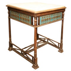 Egyptian Revival Mahogany Table