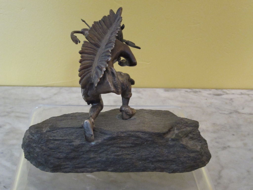 American Indian Bronze Sculpture by Carl Kauba