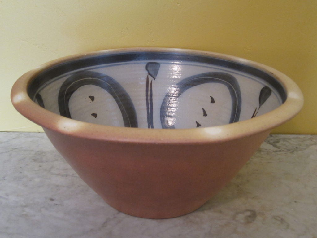 American Huge Bowl by North Carolina Potter Mark Hewitt For Sale