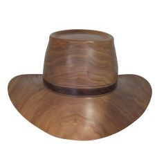 Wood Cowboy Hat