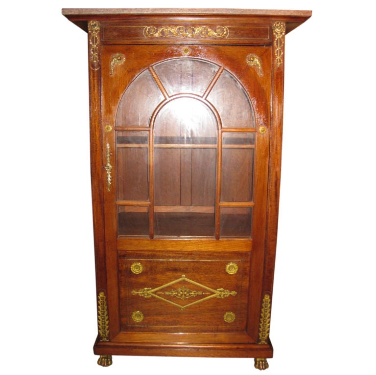 Antique French Empire Vitrine For Sale