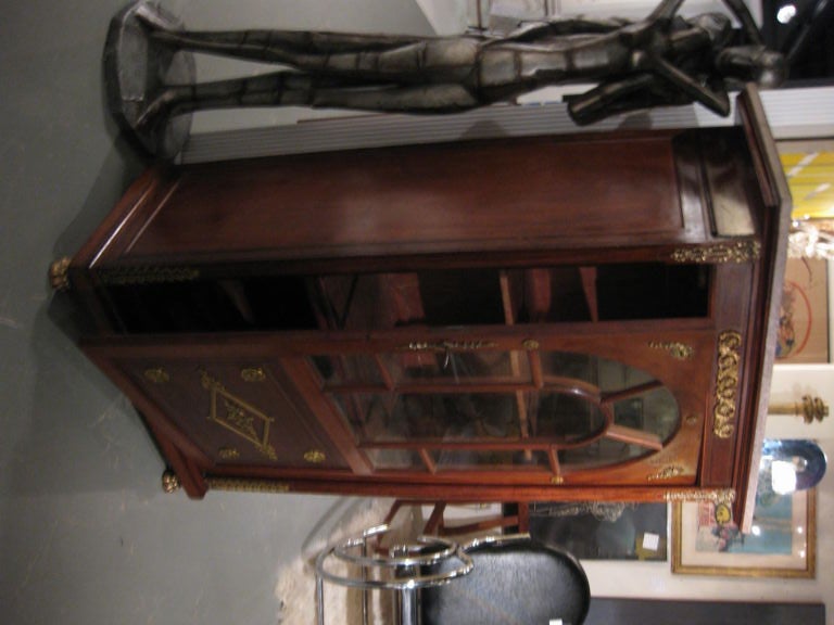 20th Century Antique French Empire Vitrine For Sale