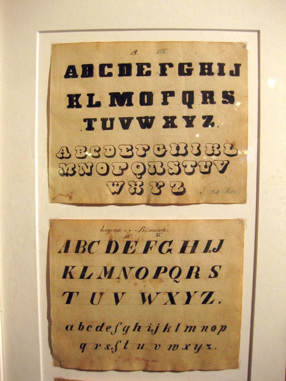 American Alphabet Calligraphies For Sale