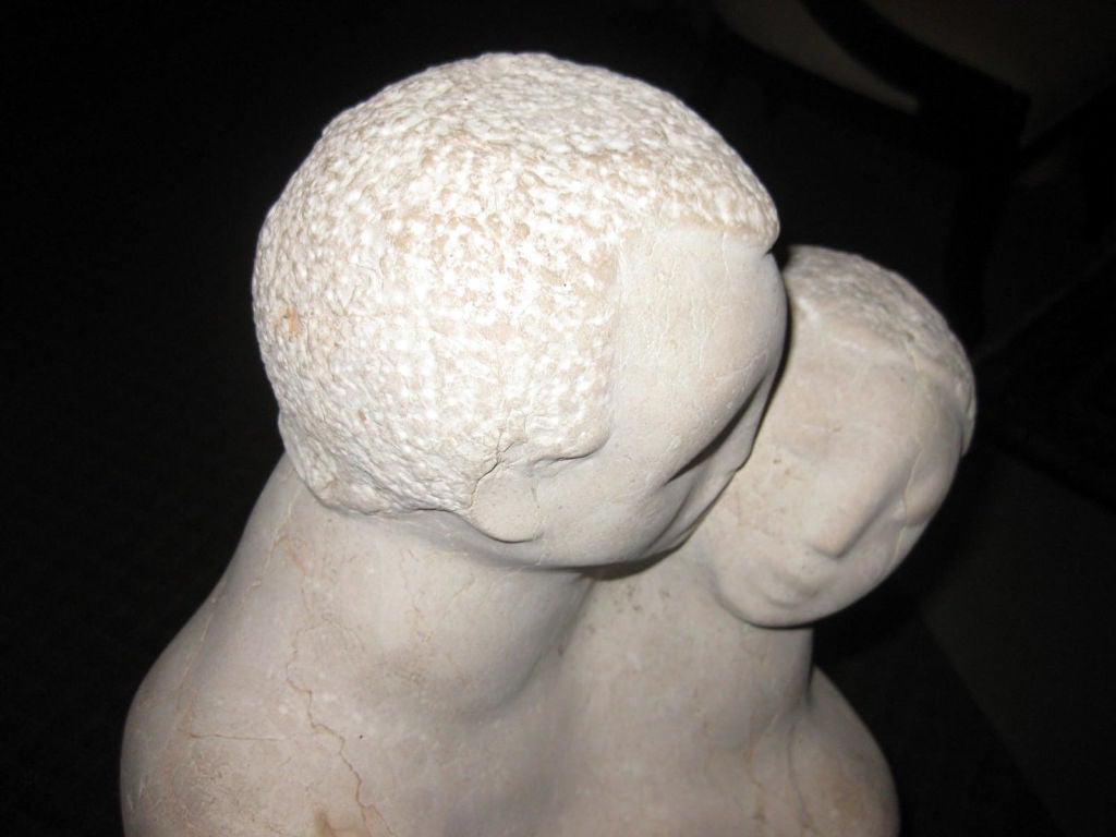Carved Stone Modernist Sculpture For Sale 2